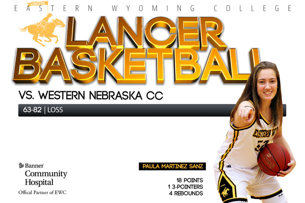 Eastern Wyoming College Lady Lancer Basketball team vs. Western Nebraska Community College Basketball team