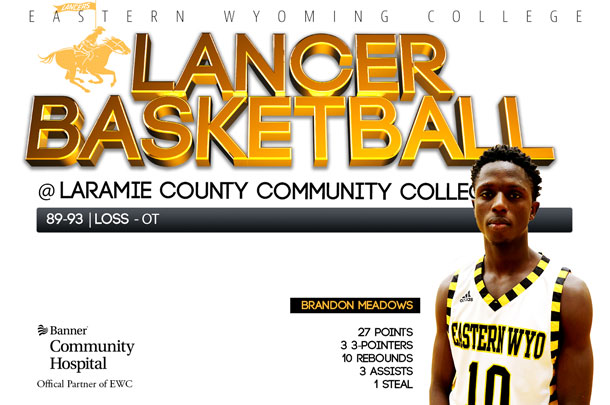 EWC Lancer Basketball team vs. Laramie County Community College Basketball team