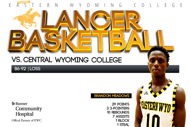 EWC Lancer Basketball team vs. Central Wyoming College Rustler Basketball team