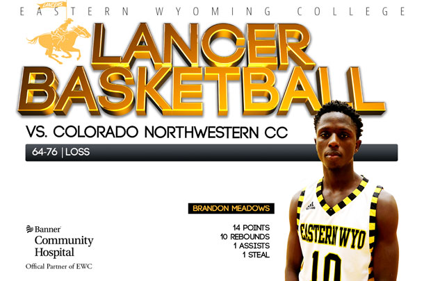 Eastern Wyoming College Lancer Basketball team vs. Colorado Northwestern CC