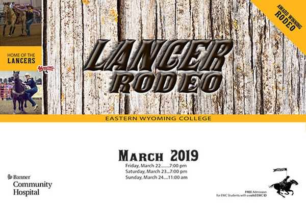 Eastern Wyoming College Lancer Rodeo - March 22, 23, 24th