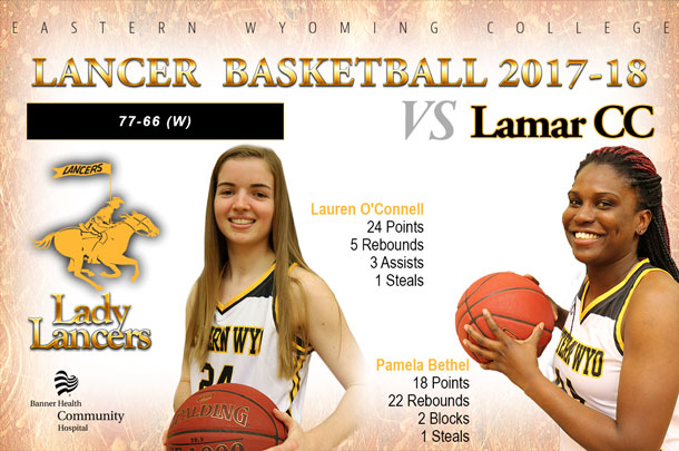 EWC Lady Lancers Basketball Team vs. Lamar Community College