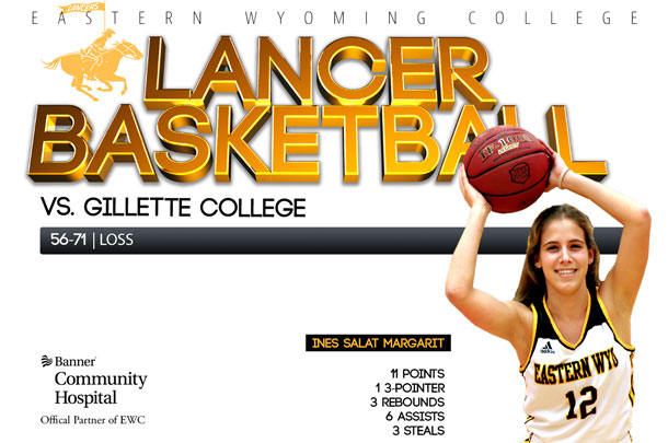 EWC Lady Lancer Basketball team vs. Gillette College Basketball team