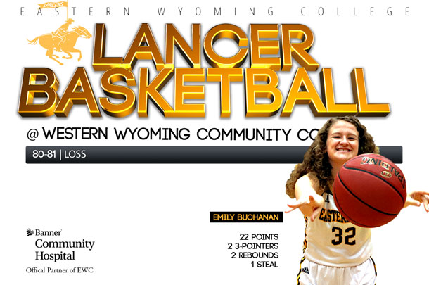 Eastern Wyoming College Lady Lancer Basketball team vs. Western Wyoming Community College Basketball team