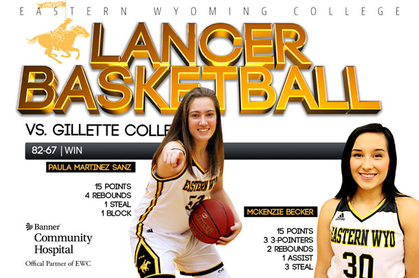 Eastern Wyoming College Lady Lancer Basketball team vs. Gillette College Basketball team