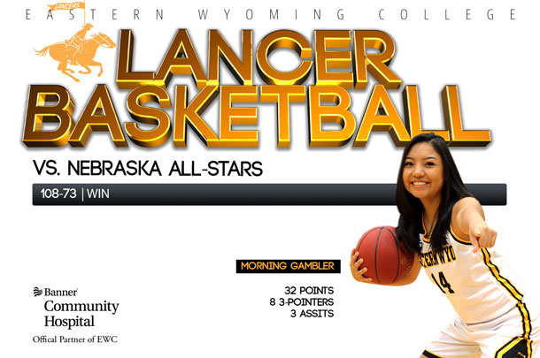 Eastern Wyoming College Lady Lancers Basketball team vs. Nebraska All-Stars Basketball Team @ WNCC