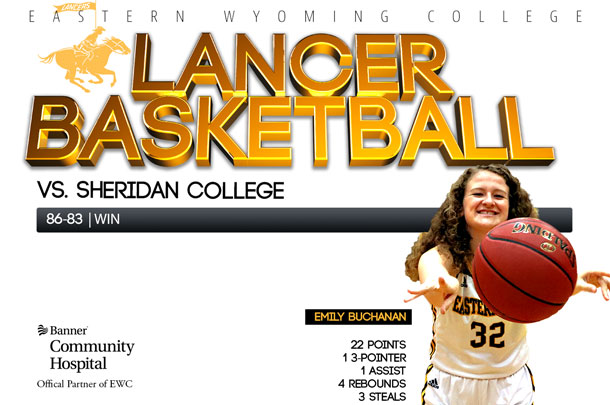 EWC Lady Lancer Basketball team vs. Sheridan College