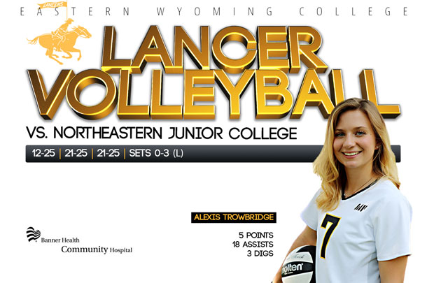 Eastern Wyoming College Lancer Volleyball vs. Northeastern Junior College