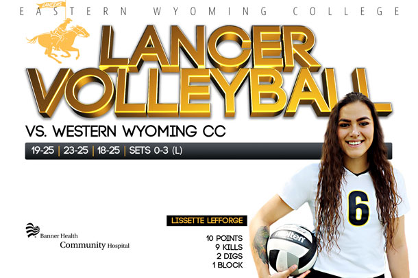 Eastern Wyoming College Lancer Volleyball vs. Western Wyoming Community College