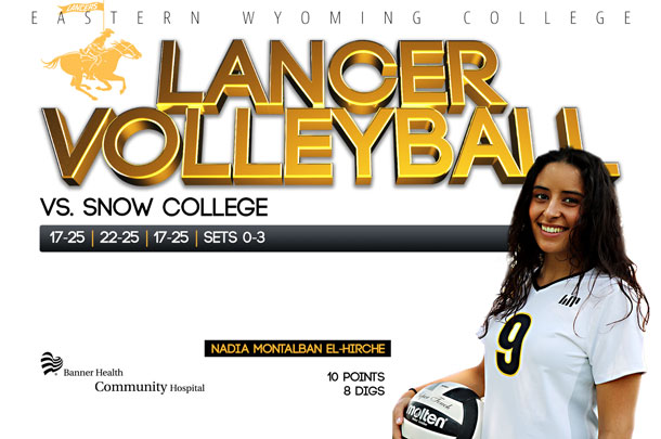 Eastern Wyoming College Lancer Volleyball vs. Snow College