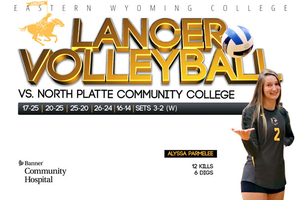 Eastern Wyoming College Lancer Volleyball vs. North Platte Community College