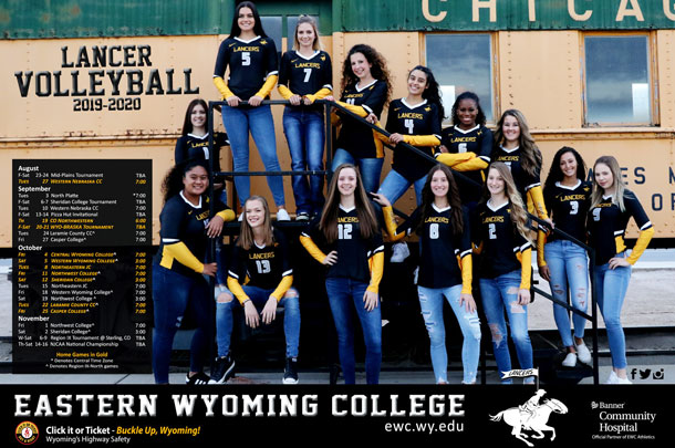 Eastern Wyoming College Lancer Volleyball Team